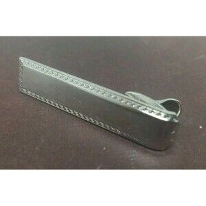 Vintage Hickok USA Tie Bar Clip  Silver Tone